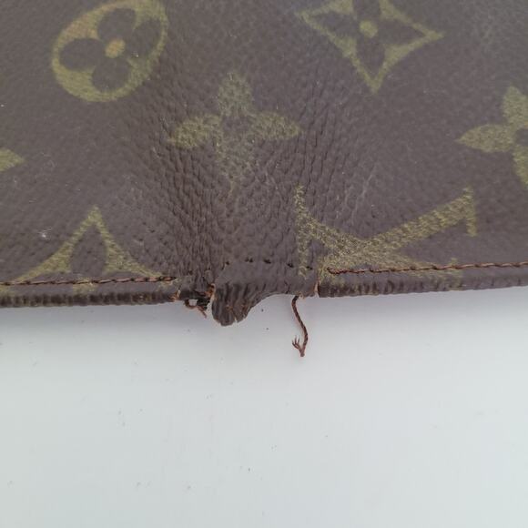 Louis Vuitton Bifold Wallet ID Holder Monogram Leather Fair Vintage 6x4 Medium - Picture 6 of 9